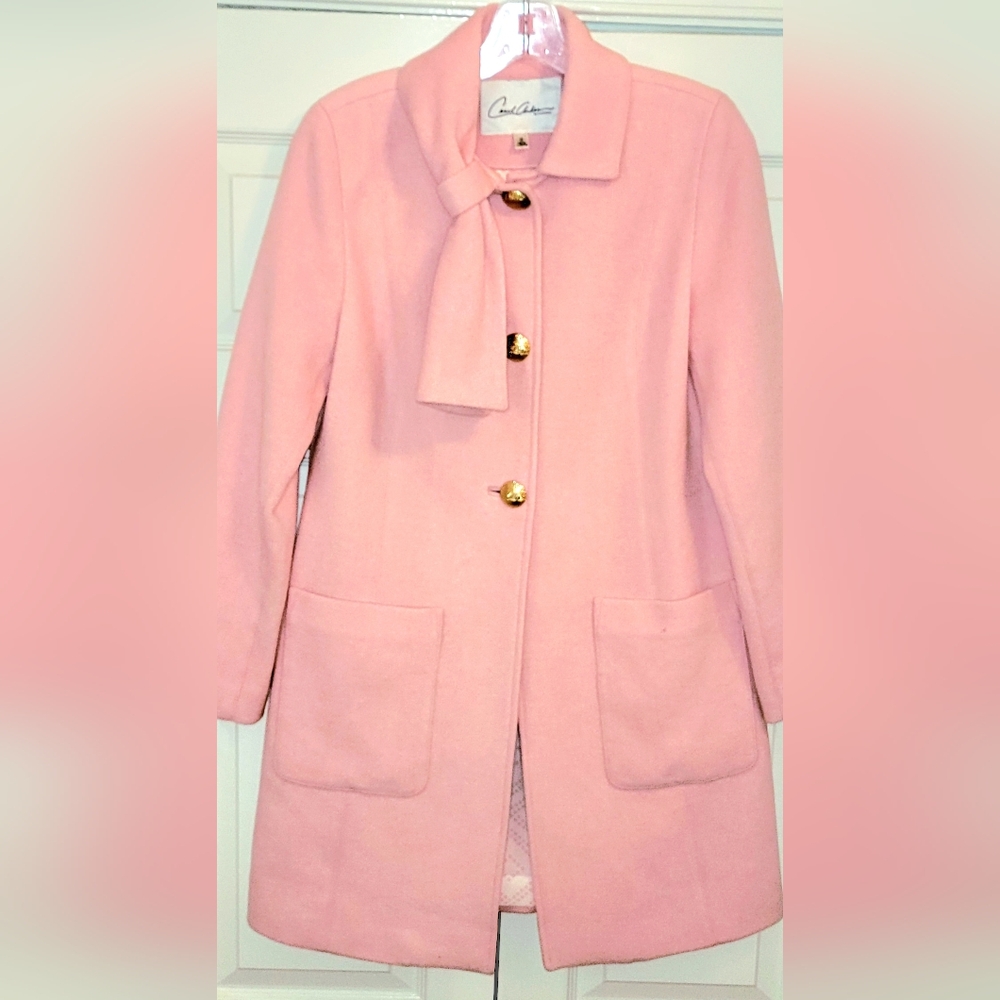 CAbi Carol Anderson Tuscadero Pretty in Pink car coat sz 0